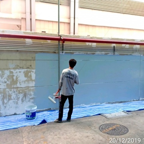 บริการทาสีภายนอกอาคาร